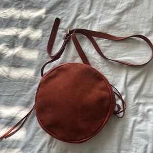 Round Hobo International crossbody bag genuine leather